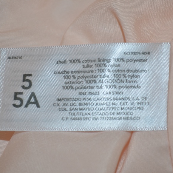 Carter's Peach Dress w/Buttflies - Picture 7 of 7